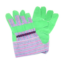 Strip Polyster Back Work Glove with PVC Tape